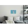 Dalmatiër - Zonnebril - Blauw Muursticker klein -slaapkamer