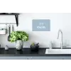 Sneeuw - Winter - Blauw - Let it snow Muursticker klein -keuken