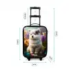 Witte puppy in een bloemenweide Kinderkoffer - Zwart klein -productfoto_formaten