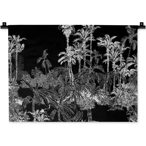 Bladeren - Bomen - Jungle Wandkleed katoen klein -zz3d