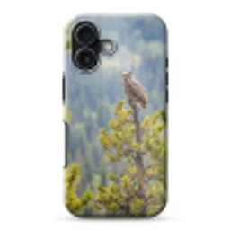 Uil - Oehoe - Bomen - Natuur Toughcase MagSafe Apple iPhone 17 klein -3d