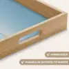 Zeilbootje - Kalme zee - Helderblauwe hemel Dienblad Rechthoek middel -USP_HandgreepNL