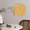 Zee - Dieren - Geel - Vissen Wandcirkel behangsticker klein 186 -sfeer3