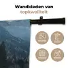 Schotse hooglander - Berg - Landschap - Bomen - Koe - Natuur Wandkleed katoen klein -sfeer2