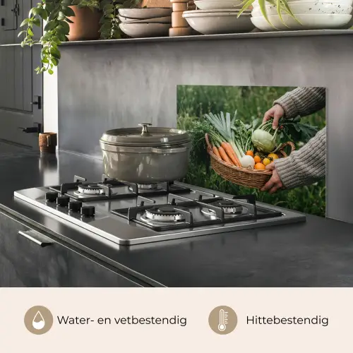 Veld - Groenten - Biologisch - Oogst keuken achterwand spatscherm klein -usp_NL
