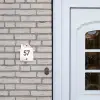 Abstract beige - Traditioneel Naambord Huisje klein -sfeer1