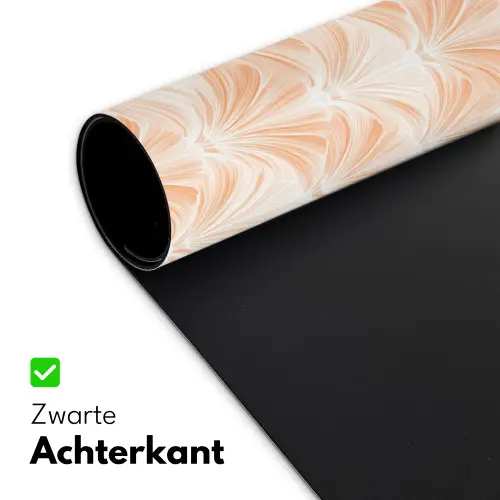 Waaier - Patroon - Perzik Muismat XXL klein 681 -sfeer2