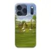 Ezels - Ganzen - Kleurrijk Telefoonhoesje iPhone 17 Pro klein -3d