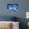 Winteravond - Kerstdorp - Donker poster papier klein -sfeer2