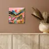 Rivier - Diepte - Bloemen aluminium wit klein -sfeer4