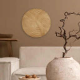 Structuur - Natuur - Kunst - Rotan Wandcirkel kunststof plaat 5mm dik klein -sfeer1