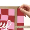 Pinky up - Geblokt - Bordeauxrood Light Box met batterij (Wandlamp) middel -USP_websiteprintNL