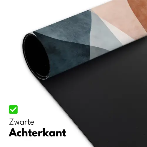 Abstract - Golven - Blauw Muismat XXL klein -sfeer2
