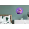 Disco - Eend - Paars Wandcirkel aluminium klein -slaapkamer
