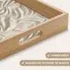 Textuur - Reliëf - Beige Dienblad Rechthoek middel 911 -USP_HandgreepNL