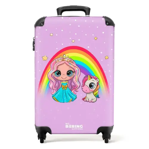 Elza eenhoornprinses NBS - Handbagage koffer - Unisex middel -productfoto_recht