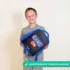 Game - Letters - Neon Kinderrugzak - Blauw middel -sfeer1_NL