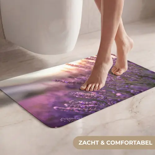 Lavendel - Paars - Zonlicht WCmat klein -USP_ZachtNL