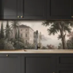 Zee - Villa - Beige keuken achterwand 2 middel -sfeer1