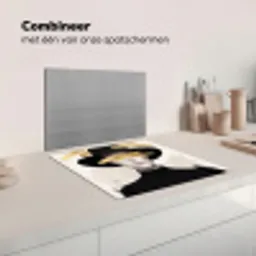 Vrouw - Portret - Modern - Goud - Kunst Inductie beschermer vinyl 3mm middel -wsfeer7_website