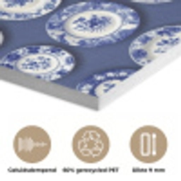 Borden - Floraal - Blauw PET vilt klein 837 -closeup_NL
