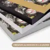 Meisje met de parel - Johannes Vermeer - Bloemen Textielframe zwart klein -USP_kleurenNL