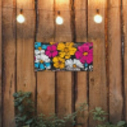 Street Art - Bloemen - Mix tuinposter los doek klein -sfeer1