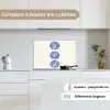 Schelpen - Blauw - Patroon keuken achterwand spatscherm klein -sfeer4_FR