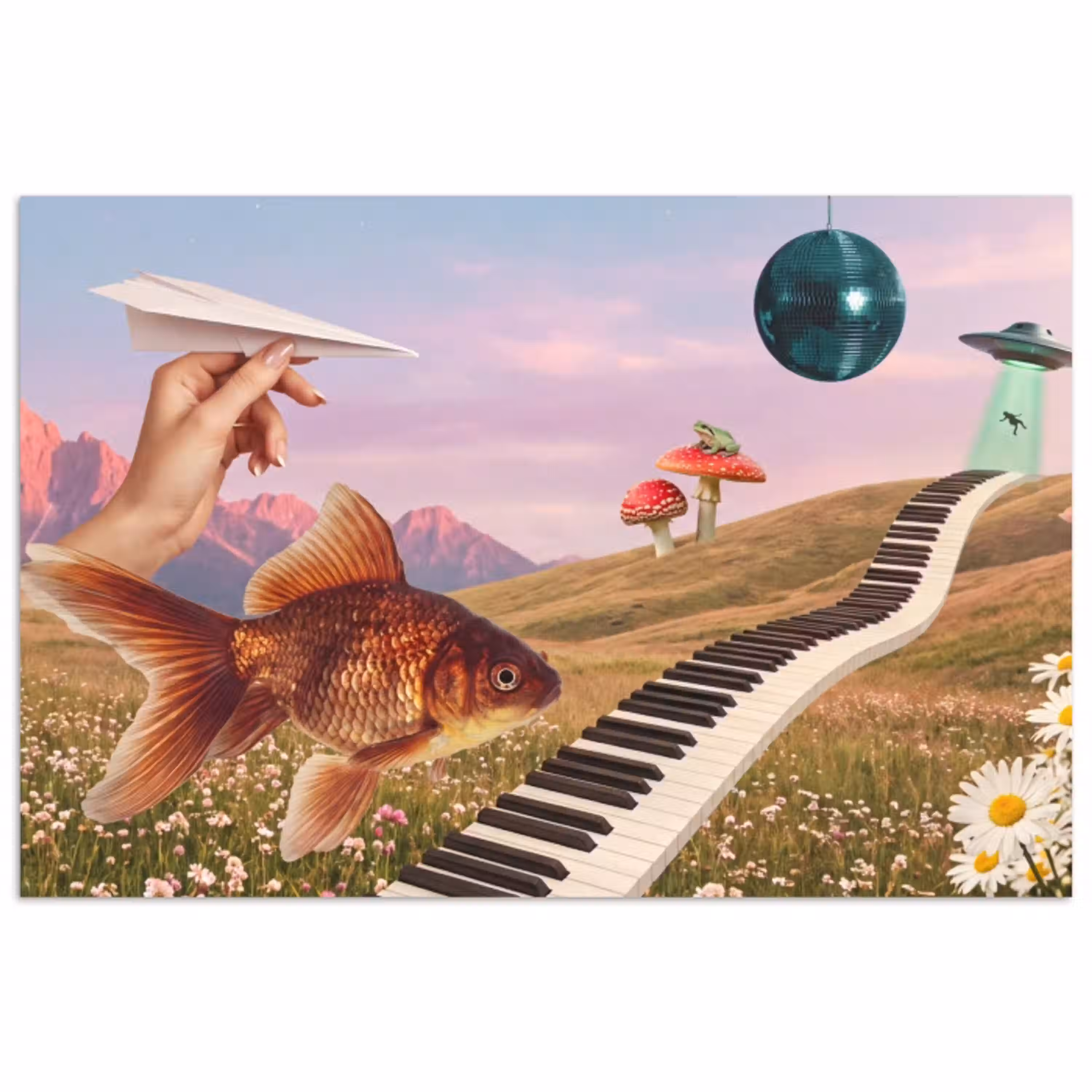 Vis - Natuur - Abstract poster papier klein -3d