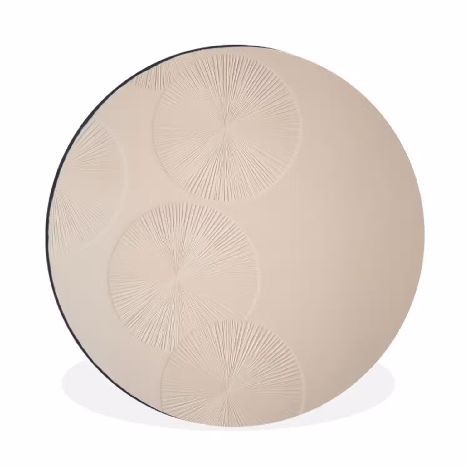 Wandcirkel - aluminium - Japandi - Beige - Modern
