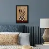 Minimalistisch - Vaas - Bloemen - Bruin fotolijst zwart zonder passe partout klein -sfeer3