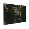 Gezicht - Vrouw - Verfspatten - Abstract Tuinposter op houten frame 2 cm dik klein -3d
