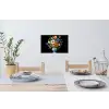 Vaas - Boeket - Bloemen - Kleur Muursticker klein -eettafel