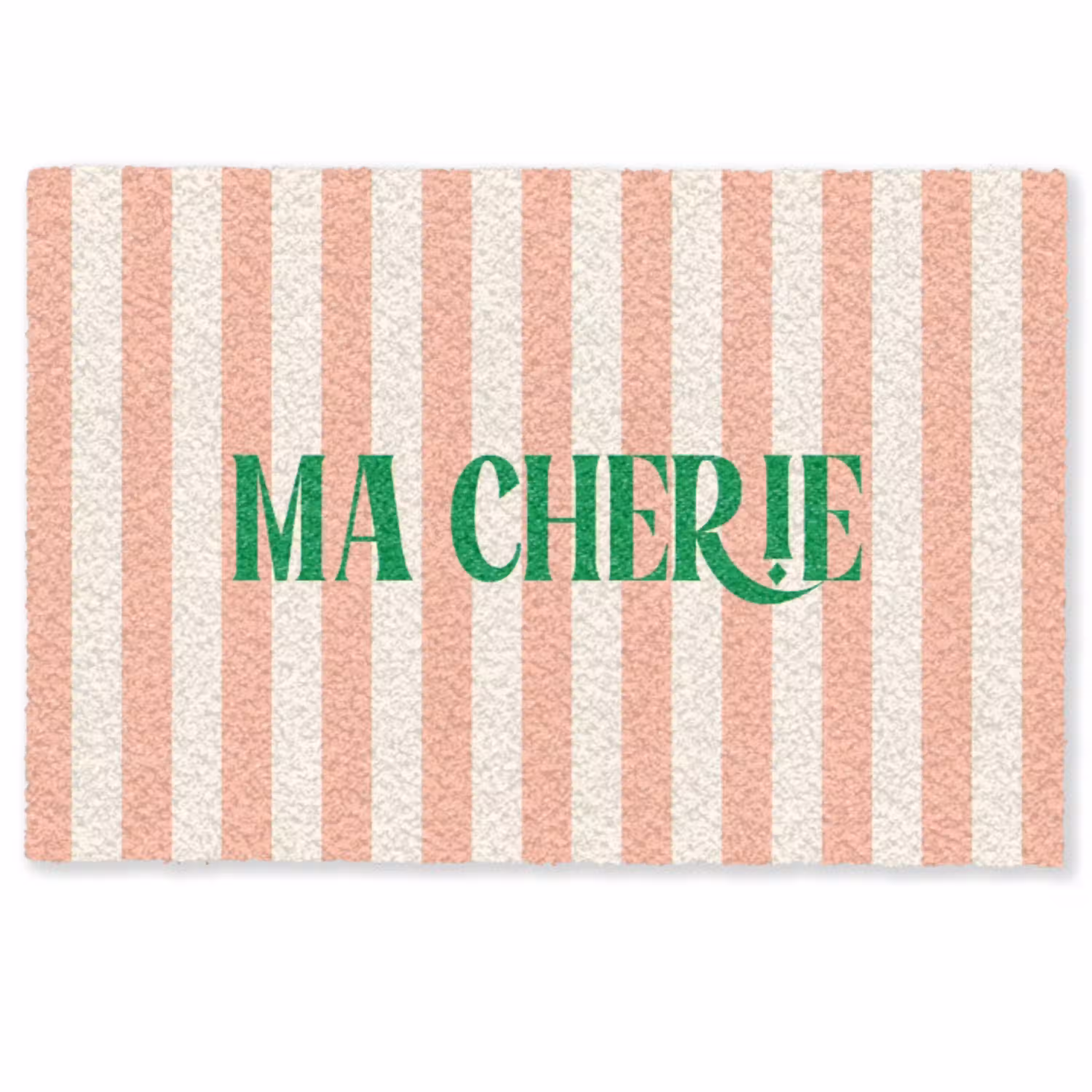 Zachtroze - Groen - Strepen - Ma Cherie Deurmat klein -zkaufland3d
