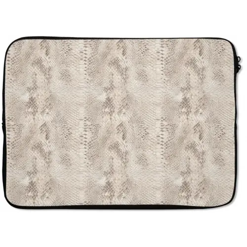 Slang - Patroon - Beige laptophoes neopreen klein 279 -zkaufland3dotto