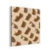 Pinda's - Patroon - Beige aluminium wit klein -3d