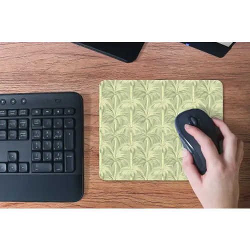 Palmwoud - Tropisch - Groen muismat rubber klein 262 -toetsenbord