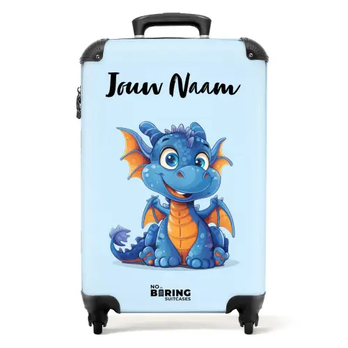 Dinky draakje NBS - Handbagage koffer - Kinderen Unisex middel -productfoto_recht