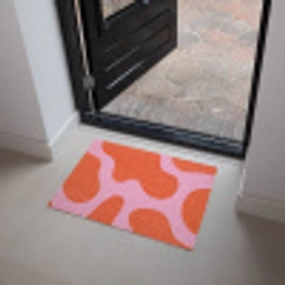 Vlekken - Rood - Roze - Patroon - Minimalistisch Deurmat klein -sfeer5