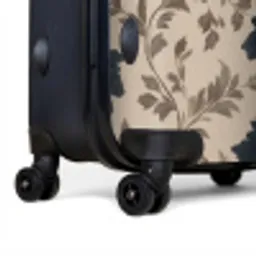 Motief - Bloemen - Zwart - Beige NBS - Large koffer - Volwassenen Unisex groot -product2