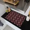 Symmetrisch - Tegel - Burgundy Inductie beschemer met haakjes klein 777 -sfeer1