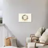 Kerstkrans - Kerst - Goud - Beige Tuinposter op houten frame 2 cm dik klein -sfeer1