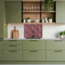 Bladeren - Patroon - Paars keuken achterwand 2 middel 865 -sfeer3