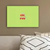 Grl pwr - Groen - Rood - 3D canvas 2cm klein -sfeer3