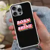 Quote - Regenboog - Roze - Zwart Hoesje iPhone 16 Pro Max met koord klein -sfeer3