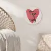 Hart - Rood - Valentijn Akoestische PET Vilt - Rond klein -sfeer4