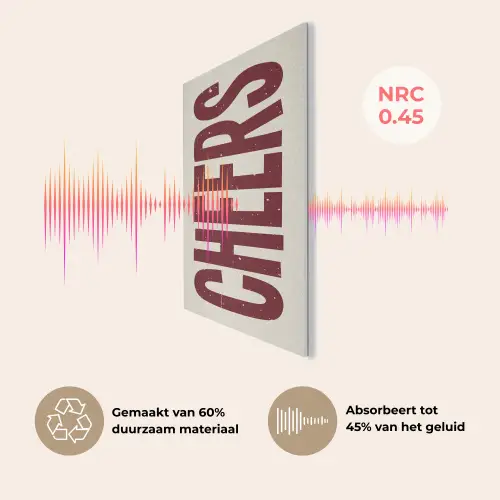 Red - Cheers - Decoratie - Beige PET vilt klein -USP_NL
