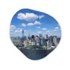 New York - Manhattan - Skyline Wandcirkel Organisch Forex 3mm klein -3d