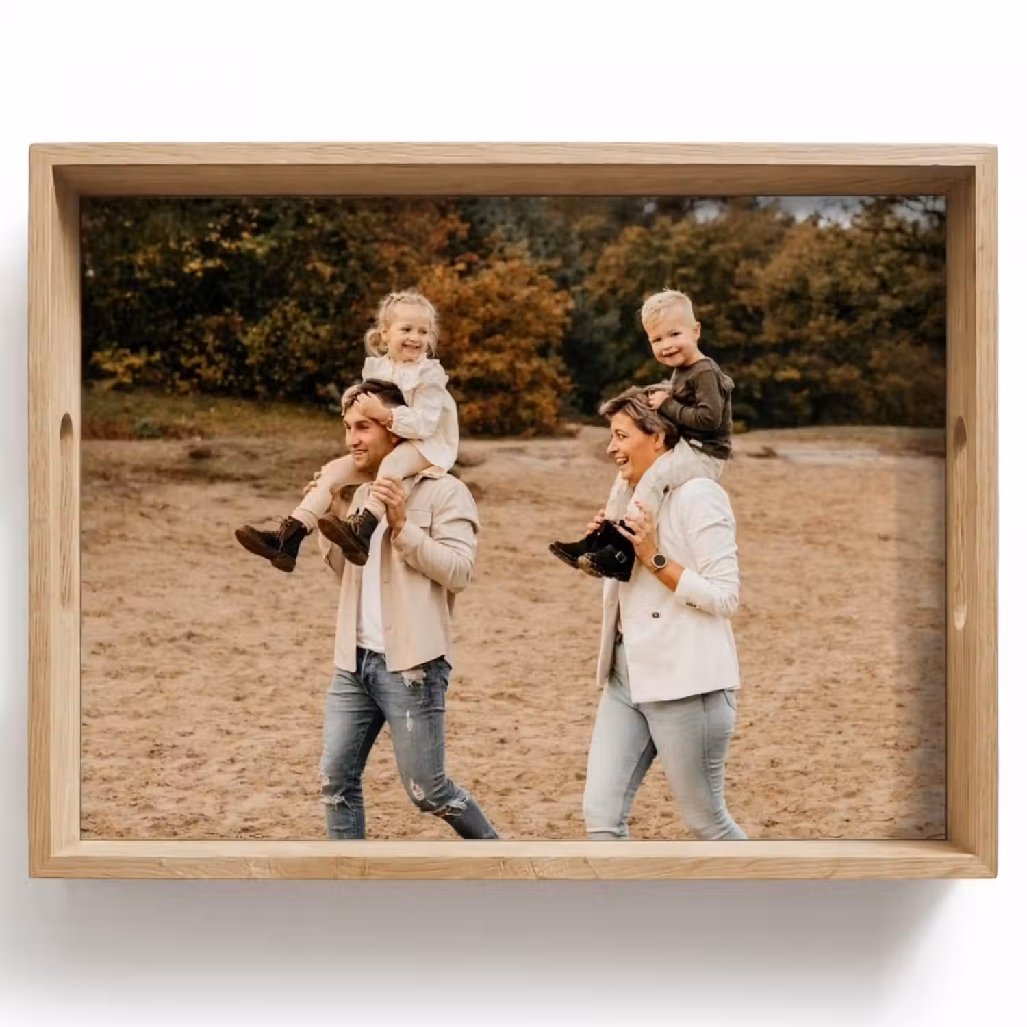Foto auf Tablett