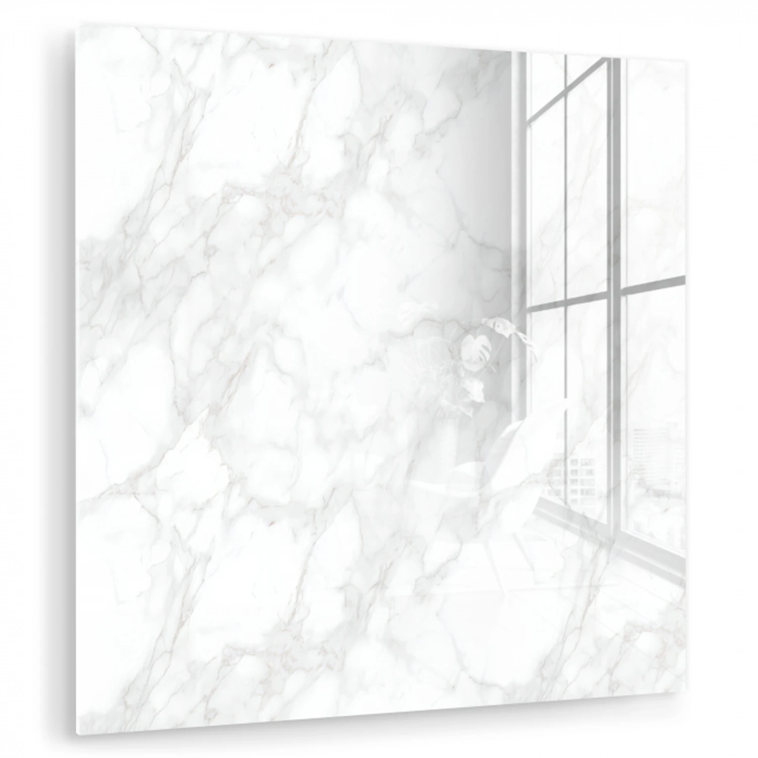 Minimalistisch - Wit - Grijze aders plexiglas 5mm klein 11 -zzzproduct_nieuw